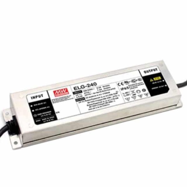ELG-240-C700AB - Driver LED 180W 100-305VCA/142-431VCC Saída 172-343V 0.7A - MEAN WELL