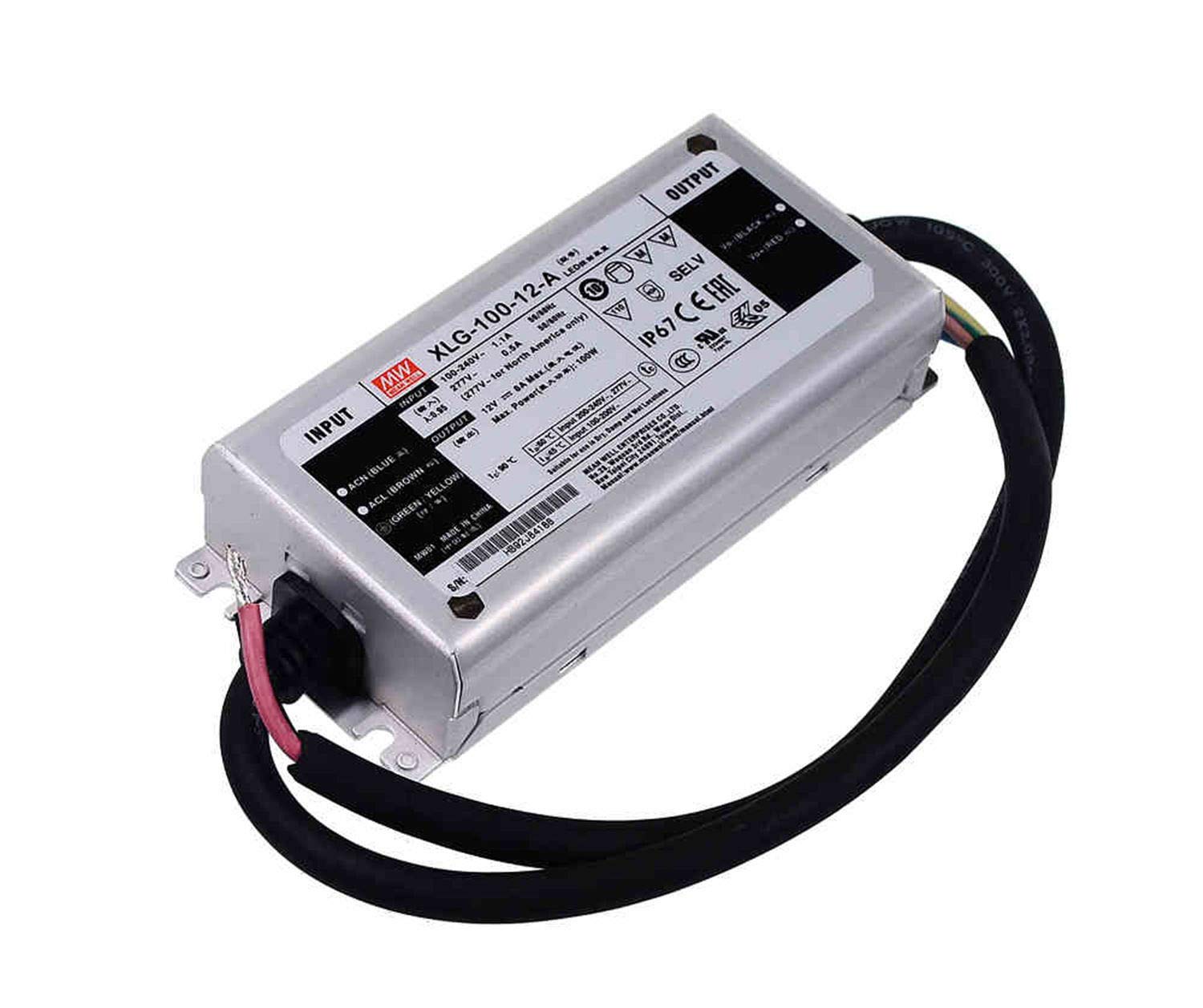 XLG-100-12-A - Fonte Chaveada p/ LED 96W 100-305VCA/142-431VCC Saída 12VCC/8A - MEAN WELL 1 04cf9bf6f8e1314bb40bbdaa934c7a0a
