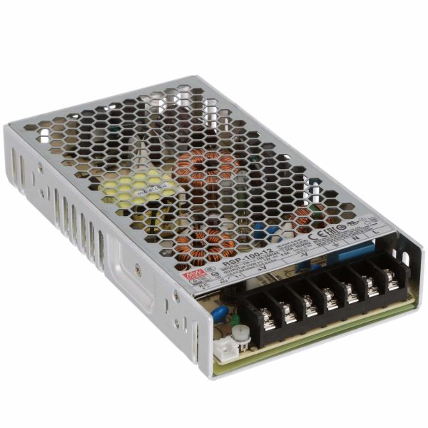 RSP-100-12 - Fonte Chaveada 100W 88-264VCA/120-370VCC Saída 12VCC-8.5A - MEAN WELL