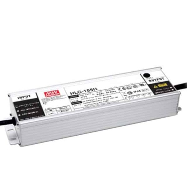 HLG-185H-C500AB - Driver LED 200W 100-305VCA/142-431VCC Saída 200-400V 0.5A - MEAN WELL