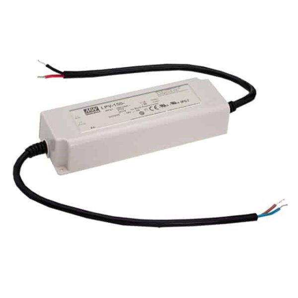 LPV-150-24 - Driver LED 151W 180-305VCA/254-431VCC Saída 24V 6,3A - MEAN WELL