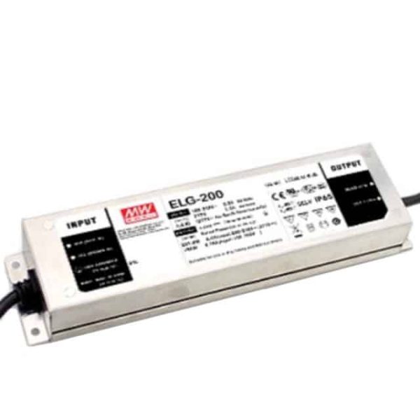 ELG-200-12A-3Y - Driver LED 192W 100-305VCA/142-431VCC Saída 12V 16A - MEAN WELL