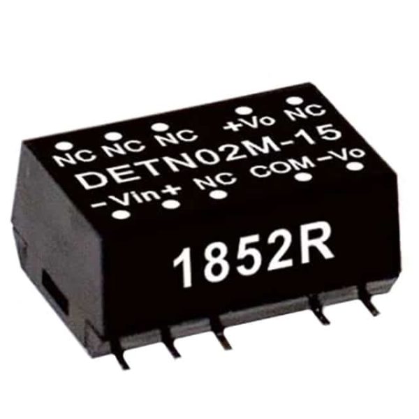 DETN02L-05 - Conversor CC/CC Módulo 2W 4,5V-5,5V Saída +/-5V-0.2A - MEAN WELL