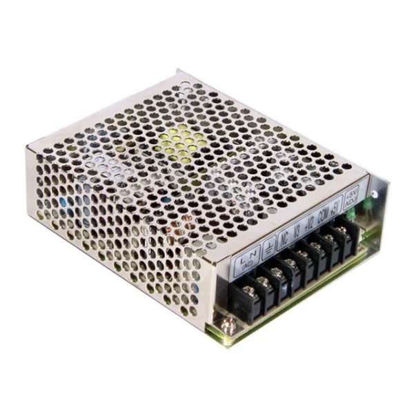 RT-65D - Fonte Chaveada Fechada 68W 88-264VCA/125-373VCC Saídas 5V-4A/24V-1.5A/12V-1A - MEAN WELL