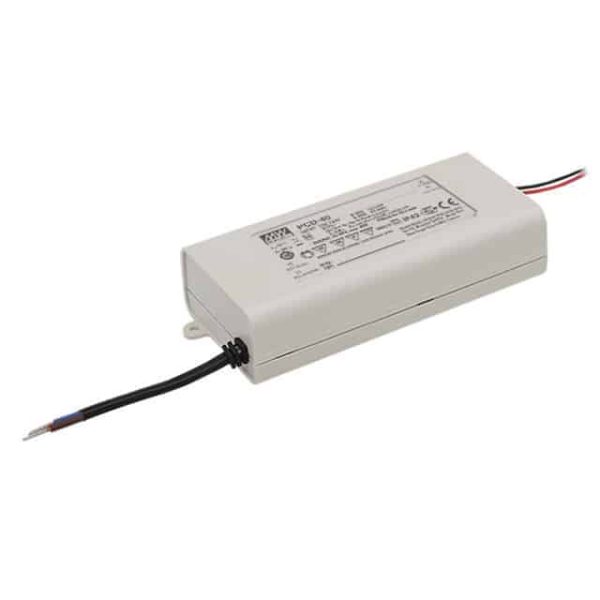 PCD-40-500B - Driver LED 40W 180-295VCA Saída 45-80V 0.5A - MEAN WELL