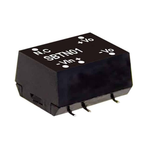SBTN01M-05 - Conversor CC/CC Módulo 1W 10,8V-13,2V Saída 5V-0.2A - MEAN WELL