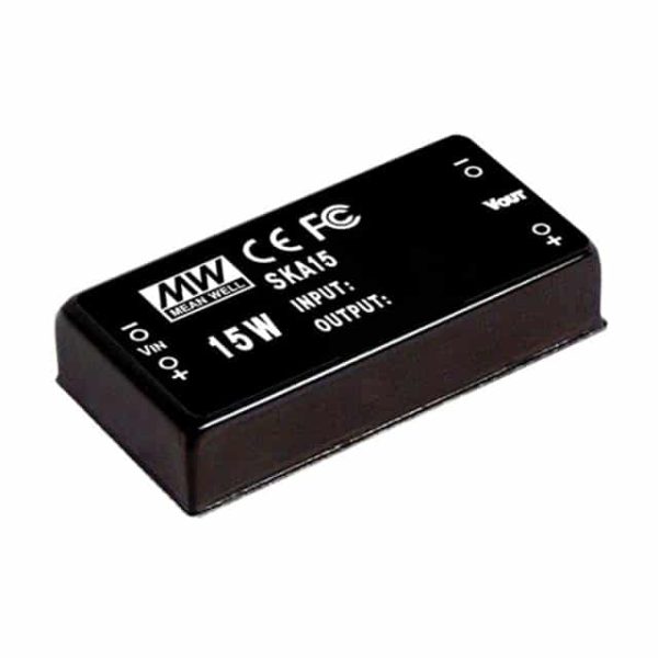 SKA15B-05 - Conversor CC/CC Módulo 15W 18V-36V Saída 5V-3A - MEAN WELL