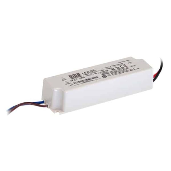 LPC-20-700 - Driver LED 21W 90-264VCA/127VCC-370VCC Saída 9-30V 0.7A - MEAN WELL