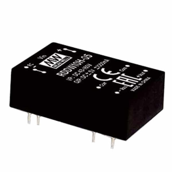 RDDW10H-12 - Conversor CC/CC Módulo 10W 43V-160V Saída +/-12V-0.416A - MEAN WELL