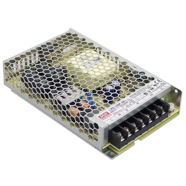 LRS-150F-48 - Fonte Chaveada 158W 85-264VCA/120-373VCC Saída 48VCC/3.3A - MEAN WELL