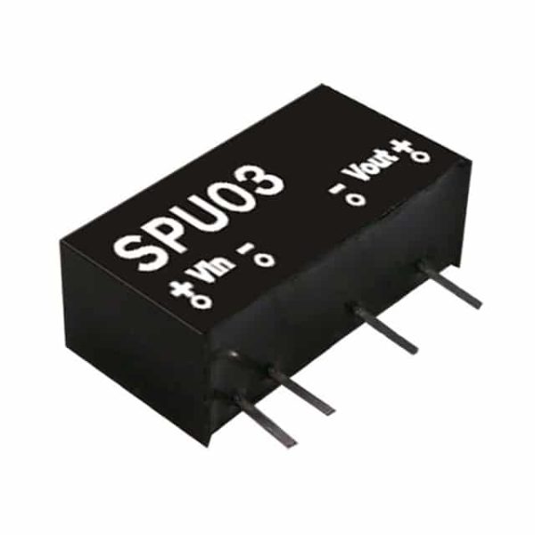 SPU03L-12 - Conversor CC/CC Módulo 3W 4,5V-5,5V Saída 12V-0.25A - MEAN WELL