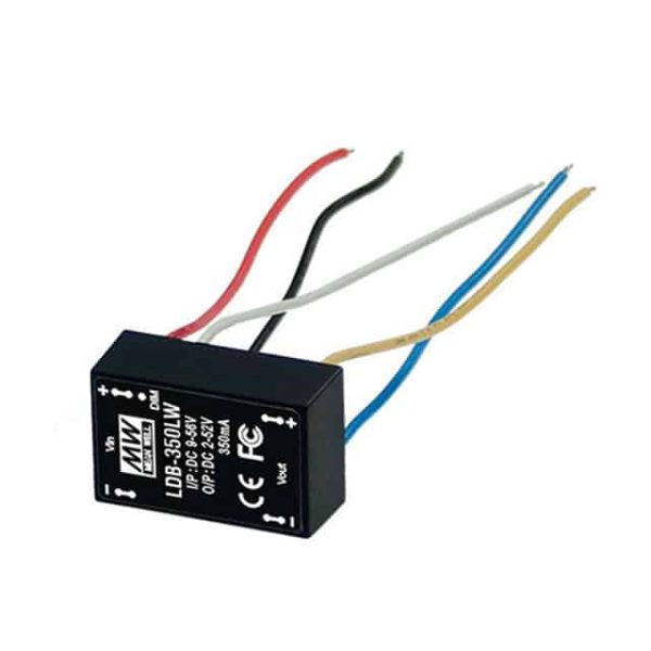 LDB-350LW - Driver LED - 9-36 VCC  Saída 2-40V 0.35A - MEAN WELL