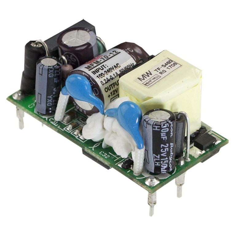 MFM-10-12 – Fonte Chaveada Médica 10W 85-264VCA Saída 12VCC/0.85A – MEAN WELL