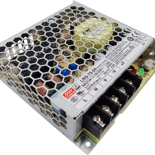 LRS-75-24 - Fonte Chaveada 75W 85-264VCA/120-373VCC Saída 24VCC/3.2A - MEAN WELL