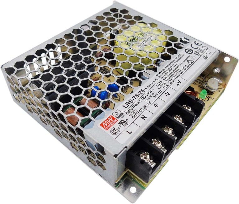 LRS-75-24 – Fonte Chaveada 75W 85-264VCA/120-373VCC Saída 24VCC/3.2A – MEAN WELL