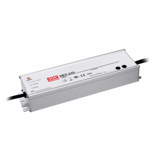 HEP-240-12A - Fonte Chaveada Fechada 192W 90-305VCA/127-431VCC Saída 12V-16A - MEAN WELL