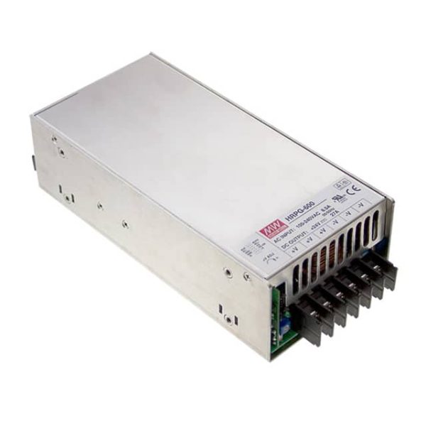 HRP-600-24 - Fonte Chaveada Fechada 648W 85-264VCA/120-370VCC Saída 24V-27A - MEAN WELL