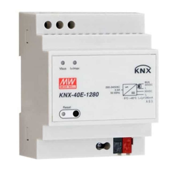 KNX-40E-1280 - Fonte Chaveada DIN 38W 180-264VCA/176-280VCC Saída 30V-1,28A - MEAN WELL