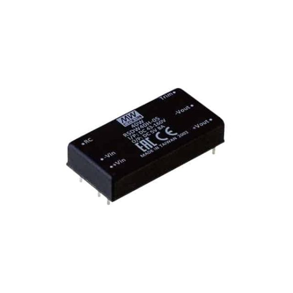 RSDW40H-48 - Conversor CC/CC Módulo 40W 40V-160V Saída 48V-0.833A - MEAN WELL