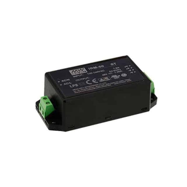 IRM-60-15ST - Fonte Chaveada Fechada 60W 85-264VCA Saída 15V-4A - MEAN WELL