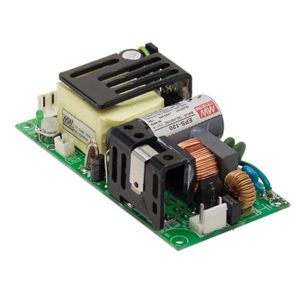 EPS-120-12 - Fonte Chaveada Aberta 84W/120W (ventilado) 80-264VCA/113-370VCC Saída 12V-7A - MEAN WELL