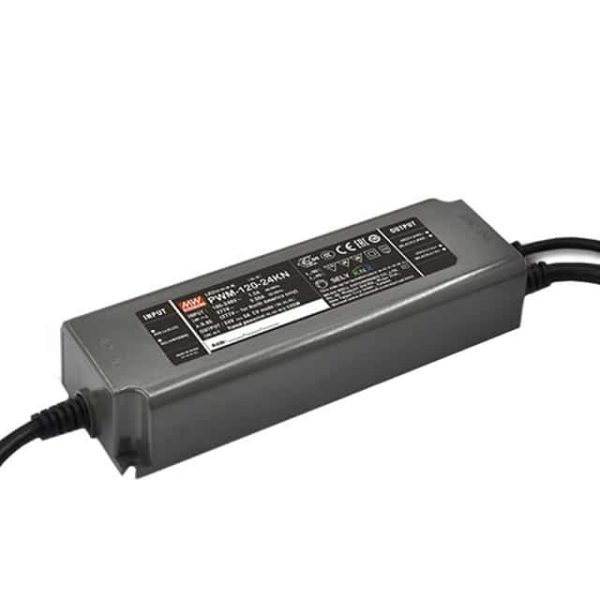 PWM-120-12KN - Driver LED 120W 90-305-VCA/127-431 VCC Saída 12V 10A - MEAN WELL