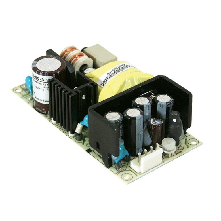 RPS-60-12 – Fonte Chaveada Médica 60W 90-264VCA/127-370VCC Saída 12VCC-5A – MEAN WELL
