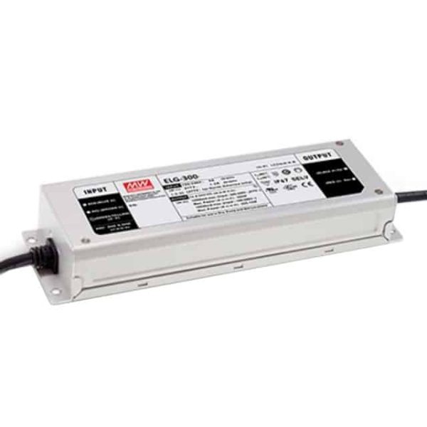 ELG-300-24A - Driver LED 300W 100-305VCA/142-431VCC Saída 24V 12,5A - MEAN WELL