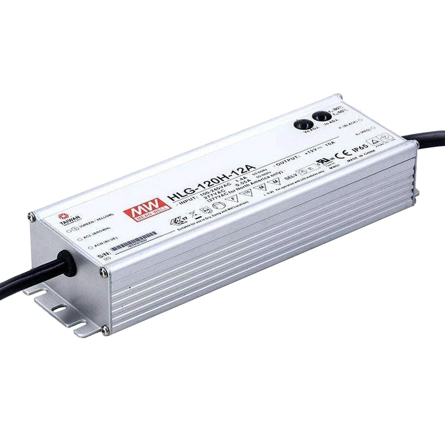 HLG-120H-12A - Fonte Chaveada p/ LED 120W 90-305VCA/127-431VCC Saída 12VCC/10A - MEAN WELL 1 38a78c23b6d5d2707643180bef9094c6