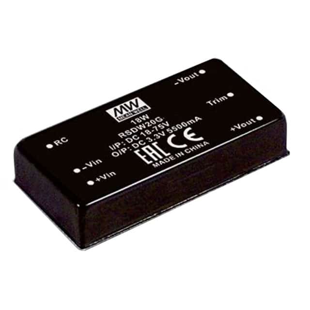 RSDW20H-12 - Conversor CC/CC Módulo 20W 43V-160V Saída 12V-1.67A - MEAN WELL 1 3929680f2186d7cc4efa9cc54fc1df07 1