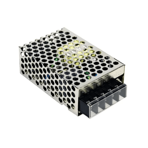 RS-25-5 - Fonte Chaveada 25W 88-264VCA/125-373VCC Saída 5VCC-5A - MEAN WELL