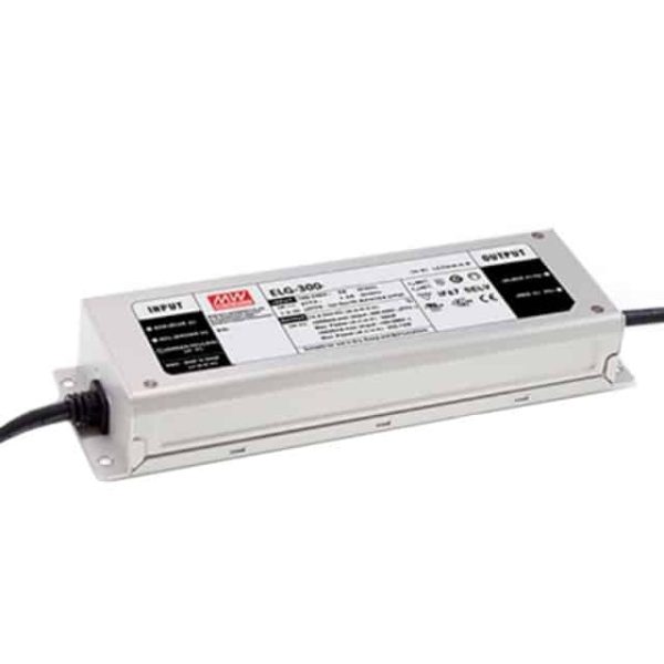 ELG-300-12A - Driver LED 300W 100-305VCA/142-431VCC Saída 24V 12,5A - MEAN WELL