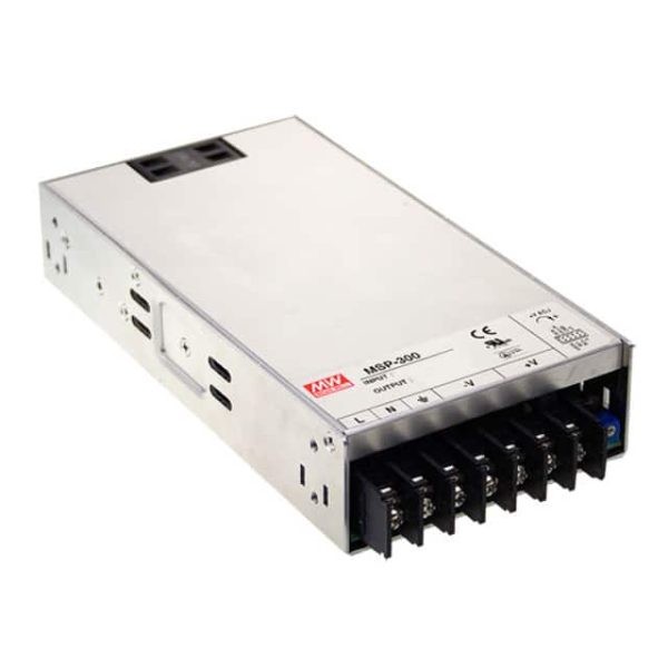 MSP-300-5 - Fonte Chaveada Fechada 300W 85-264VCA/120-370VCC Saída 5V-60A - MEAN WELL