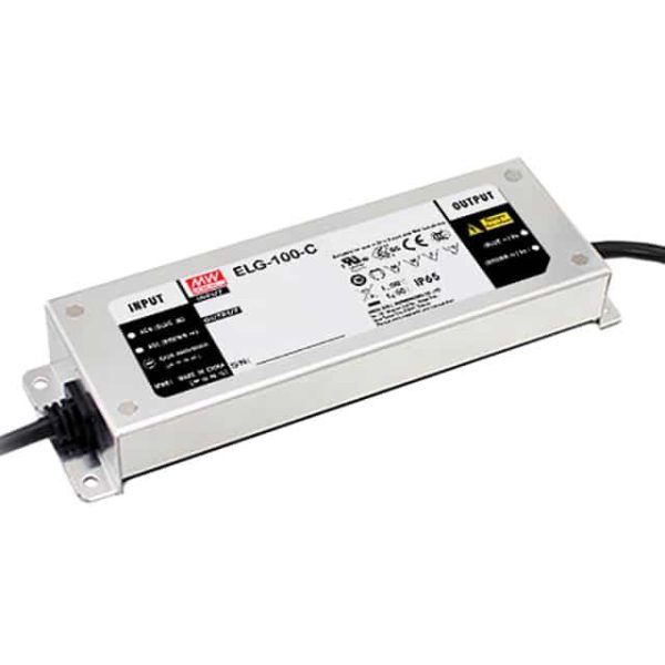 ELG-100-C350DA - Driver LED 100W 100-305VCA/142-431VCC Saída 143-286V 0.35A - MEAN WELL