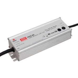 HVG-65-24A - Driver LED 65W 180-528VCA/254VCC-747VCC Saída 22-27V 2,71A - MEAN WELL