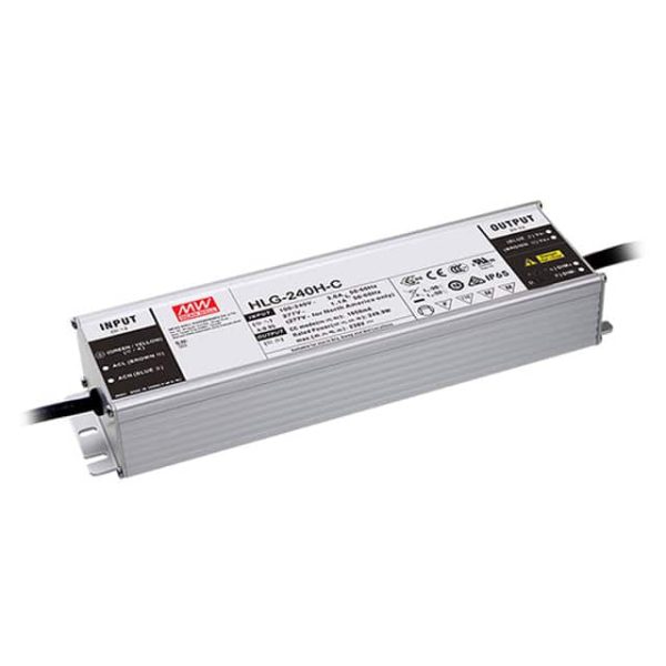 HLG-240H-C1400B - Driver LED 251W 100-305VCA/142-431VCC Saída 89-179V 1,4A - MEAN WELL