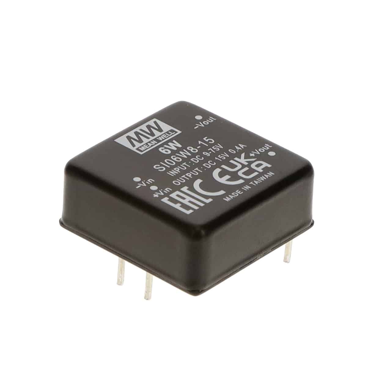 SI06W8-15 - Conversor CC/CC Módulo 6W 9V-75V Saída 15V-0.4A - MEAN WELL 1 4159c752ae8614be781e7b4ddf62694f 1