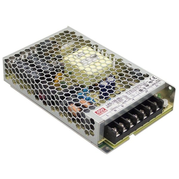 LRS-150-48 - Fonte Chaveada 150W 85-264VCA/120-373VCC Saída 48VCC/3.3A - MEAN WELL