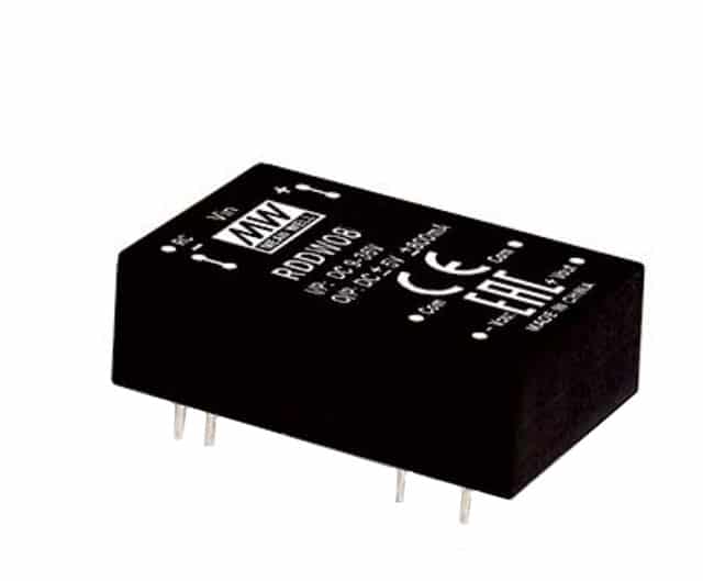 RDDW08F-15 - Conversor CC/CC Módulo 8W 9V-36V Saída +/-15V-0.265A - MEAN WELL 1 4877b4f001f84b00b52d45907c48d156 1