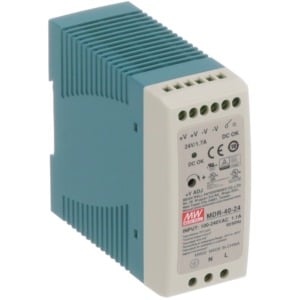 MDR-40-24 - Fonte Chaveada DIN 40W 85-264VCA/120-370VCC Saída 24VCC-1.7A - MEAN WELL
