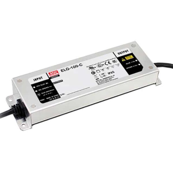 ELG-100-C1400A - Driver LED 101W 100-305VCA/142-431VCC Saída 35-72V 1,4A - MEAN WELL