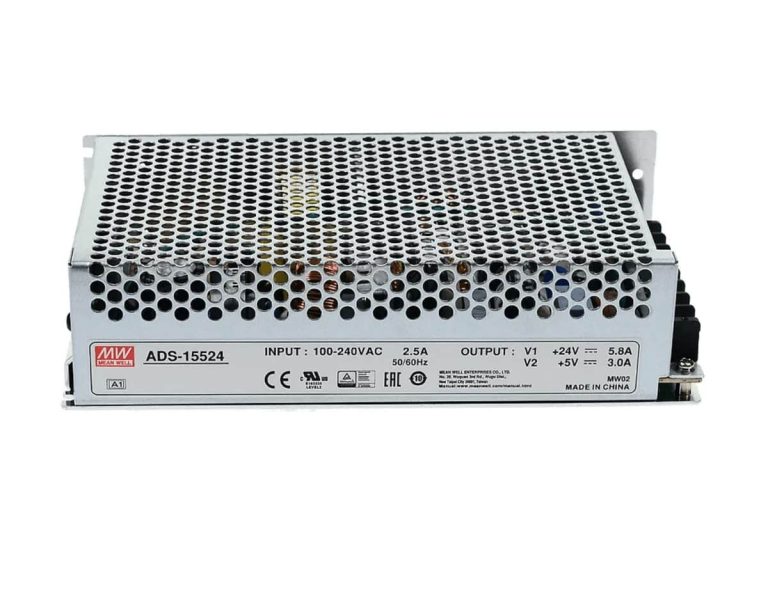 ADS-15524 – Fonte Chaveada 155W 88-264VCA/124-370VCC Saída 24VCC-5.8A/5VCC-3A – MEAN WELL