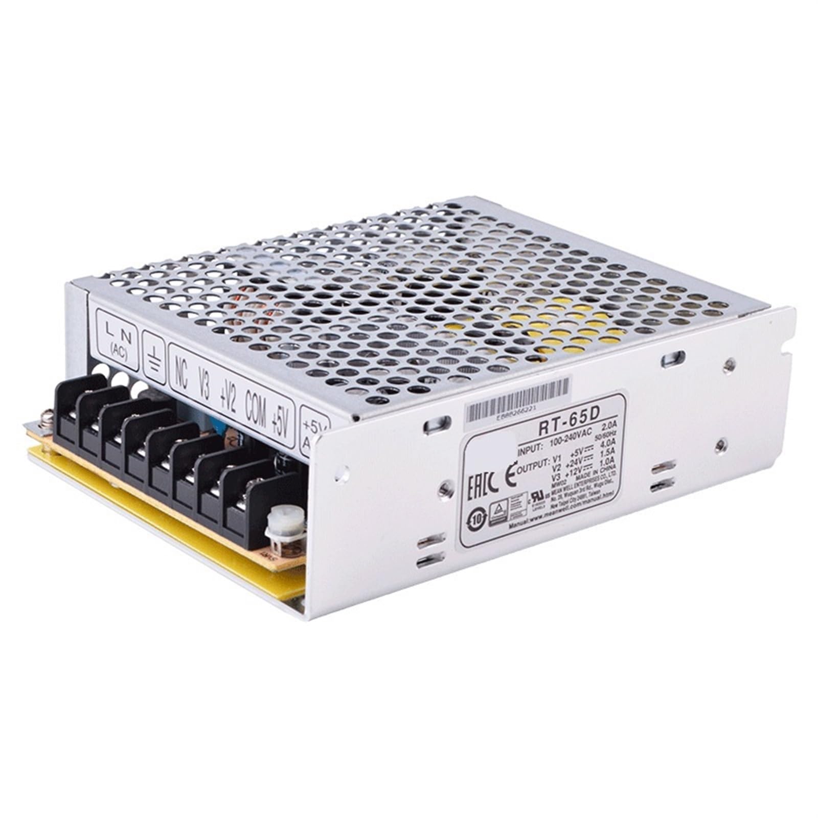 RT-65C - Fonte Chaveada 65W 88-264VCA/125-373VCC Saídas 5VCC-5A / 15VCC-2.2A - MEAN WELL 1 4d31654e48d5228ffbfcdfe59e56180b