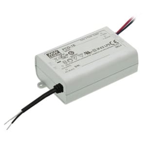 PCD-16-700A - Driver LED 17W 90-135VCA Saída 16-24V 0.7A - MEAN WELL
