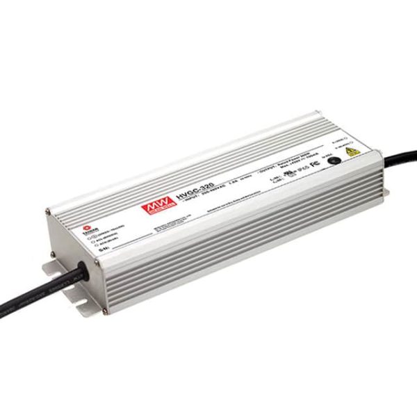 HVGC-320-2100A - Driver LED 320W 180-528VCA/254VCC-747VCC Saída 76,2-152,4V 2,1A - MEAN WELL