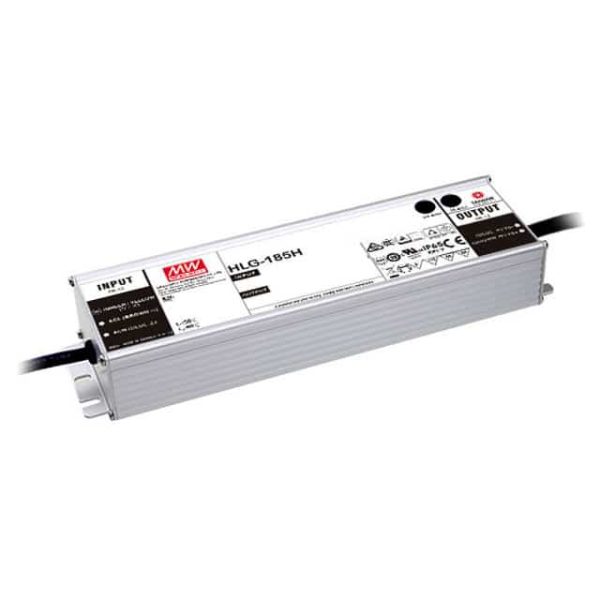 HLG-185H-36AB - Driver LED 187W 100-305VCA/142-431VCC Saída 36V 5,2A - MEAN WELL