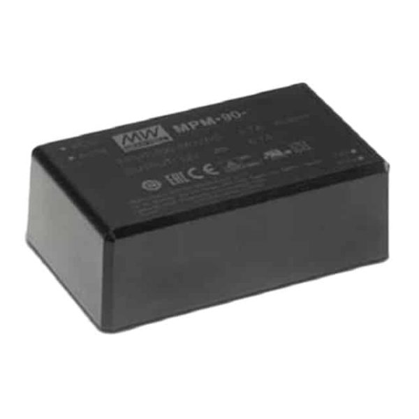 MPM-90-48 - Fonte Chaveada Fechada 90W 80-264VCA/113-370VCC Saída 48V-1,88A - MEAN WELL