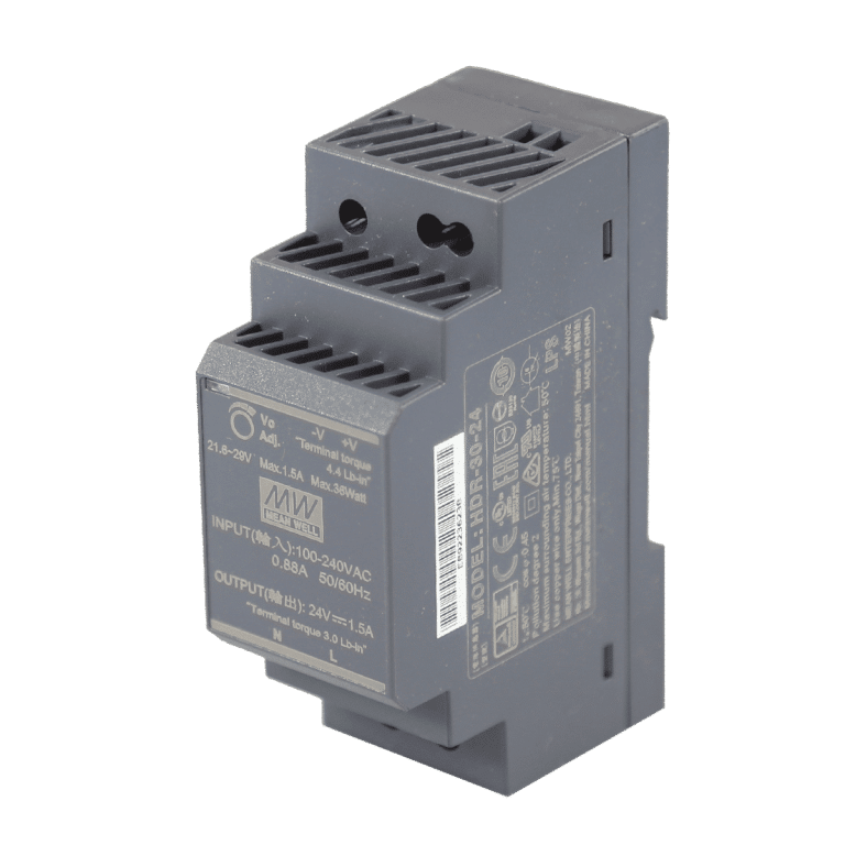 HDR-30-24 – Fonte Chaveada DIN 30W 85-264VCA/120-370VCC Saída 24VCC-1.5A – MEAN WELL