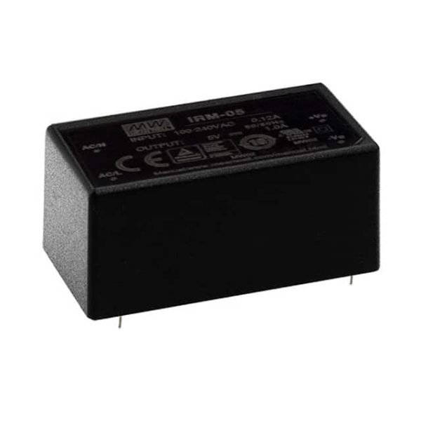 IRM-05-5 - Fonte Chaveada Fechada 5W 85-305VCA/120-430VCC Saída 5V-1A - MEAN WELL