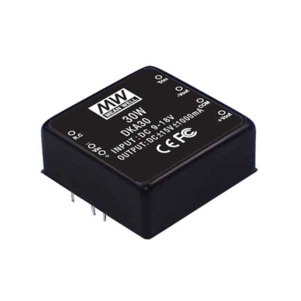 DKA30C-05 - Conversor CC/CC Módulo 25W 36V-72V Saída +/-5V-2.5A - MEAN WELL
